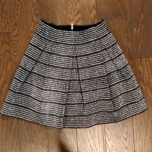 Black and Silver Mini Skirt